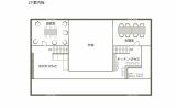 2階の間取り図　図書スペースはご自由にご利用ください。